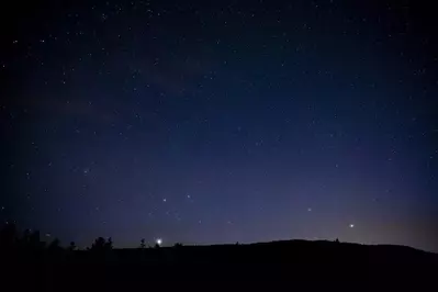A breathtaking night sky full of stars.