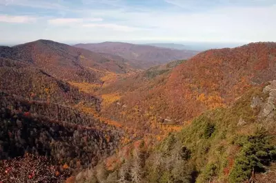 Amazing mountain view from the Chimney Tops Trail.