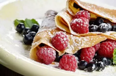 Easting tasty crepes at Elvira's Cafe is one of the best things to do in Wears Valley TN.