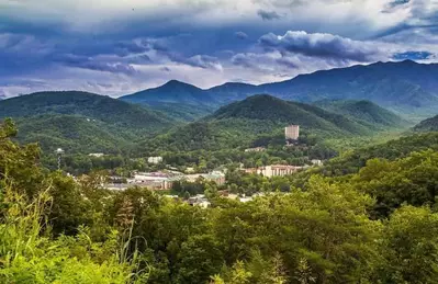 view of downtown Gatlinburg