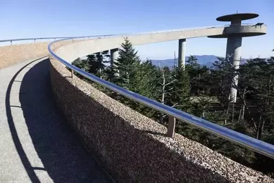 Clingmans Dome during fall in the Smoky Mountains