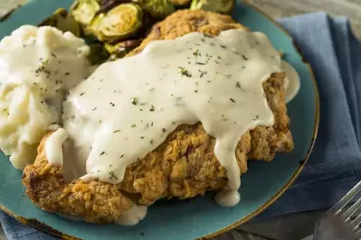 country fried steak plate