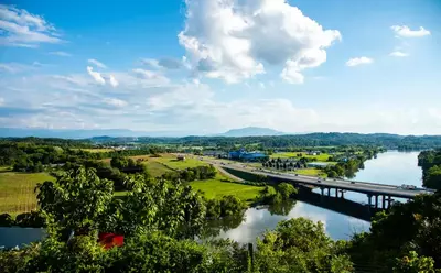 Sevierville tennessee aerial view
