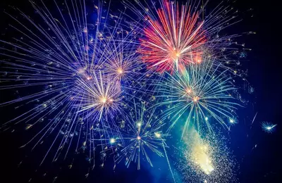 Fireworks in the sky 
