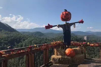 anakeesta in the fall pumpkin scarecrow