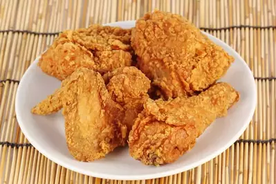 Fried chicken on plate