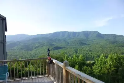 Deck of a Gatlinburg condo
