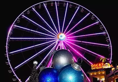 the island at christmas time