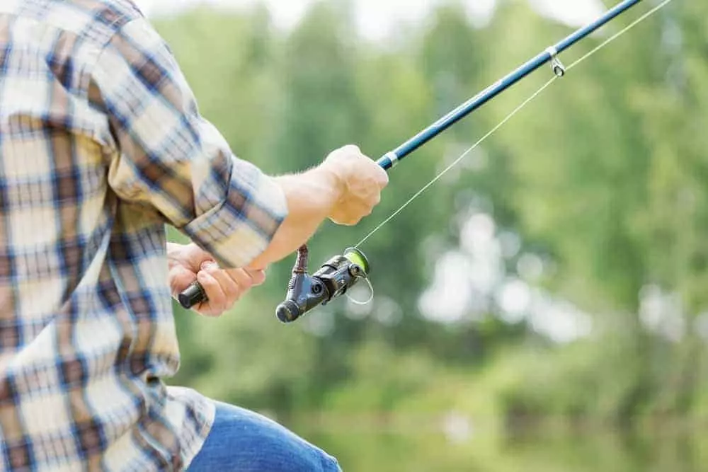 Man going fishing