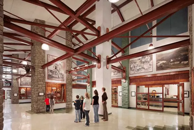 inside of museum