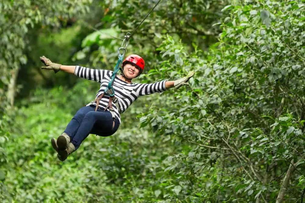 ziplining in the Smokies