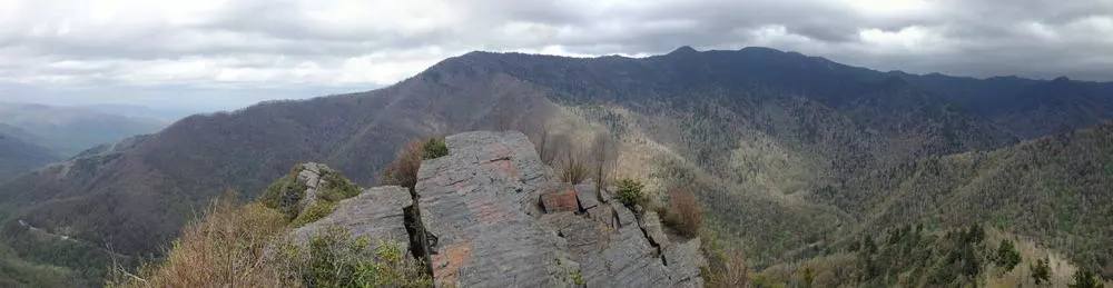 view of the Smokies