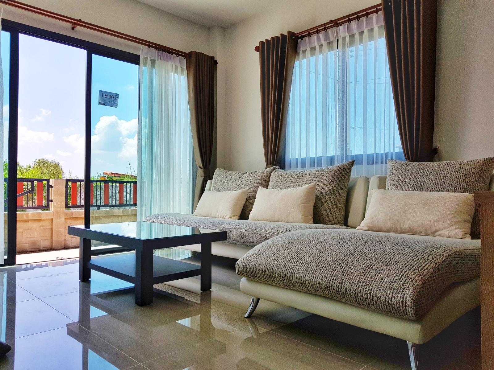 living room in condo