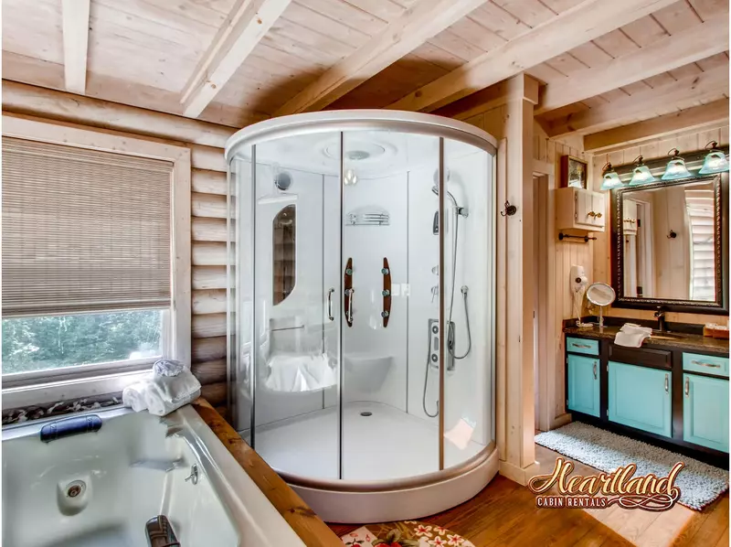 Luxury two person rain shower spa