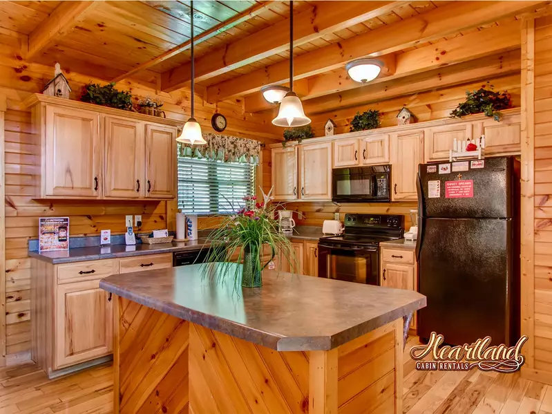 Full sized kitchen with everything you will need