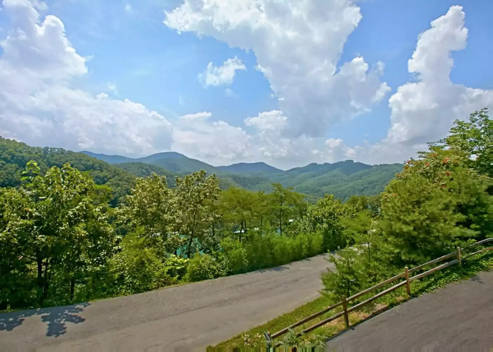  This cabin has views from every side of the home. 