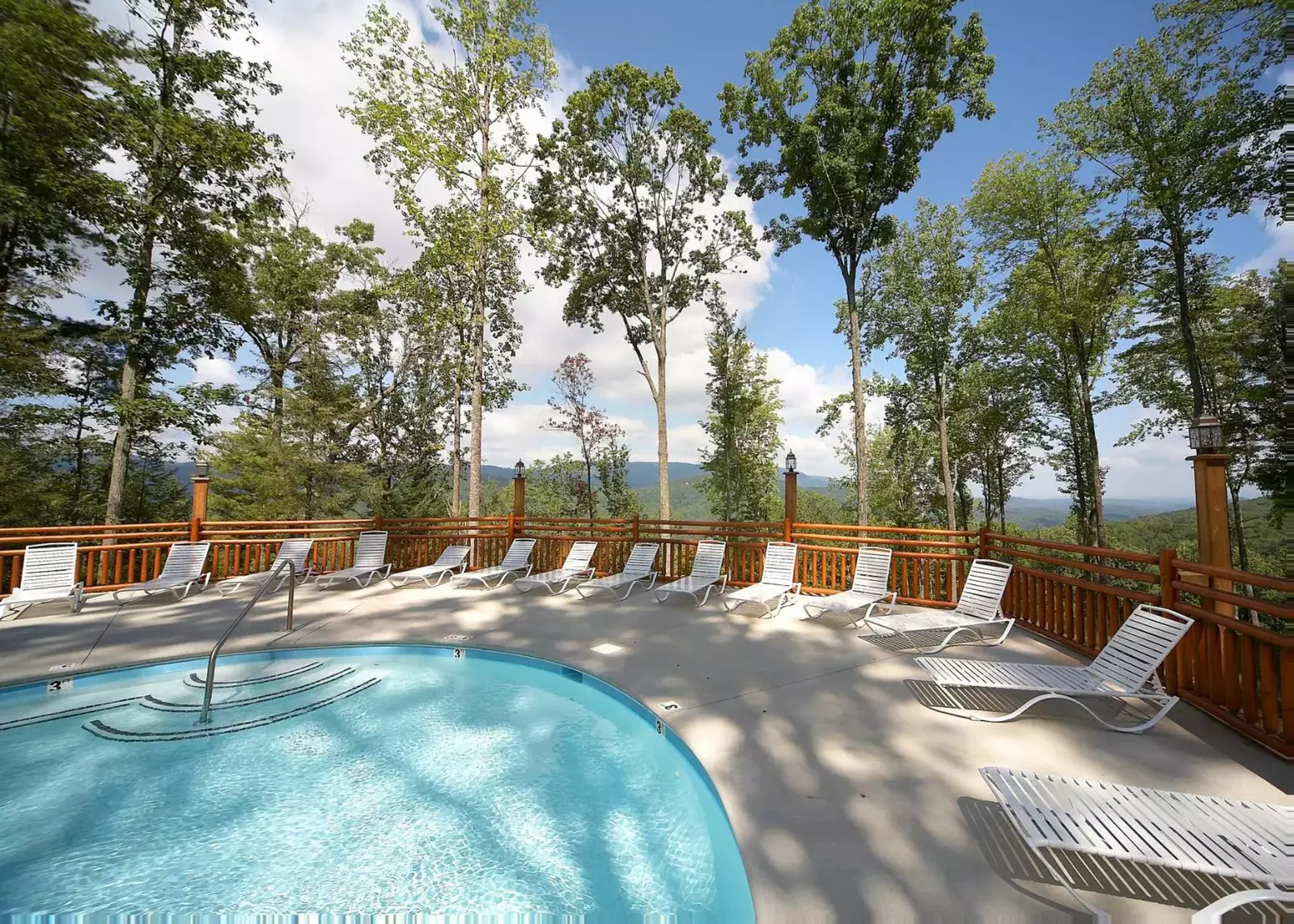 Community Pool with Mountain Views