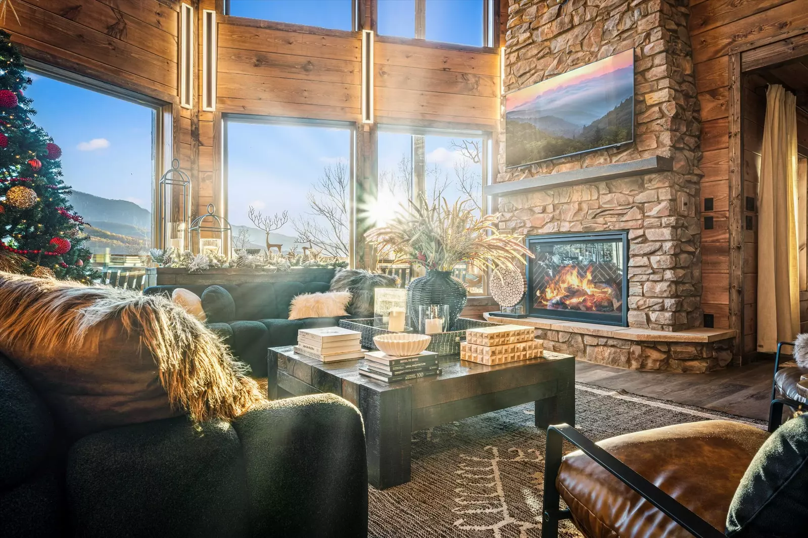 Property image, Interior, of Alpine Haven Cabin and Spa