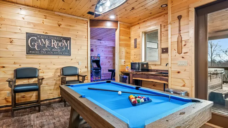 Property image, Interior, of Holy Smokes Pool Lodge