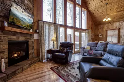 Autumn Colors living room with two recliners