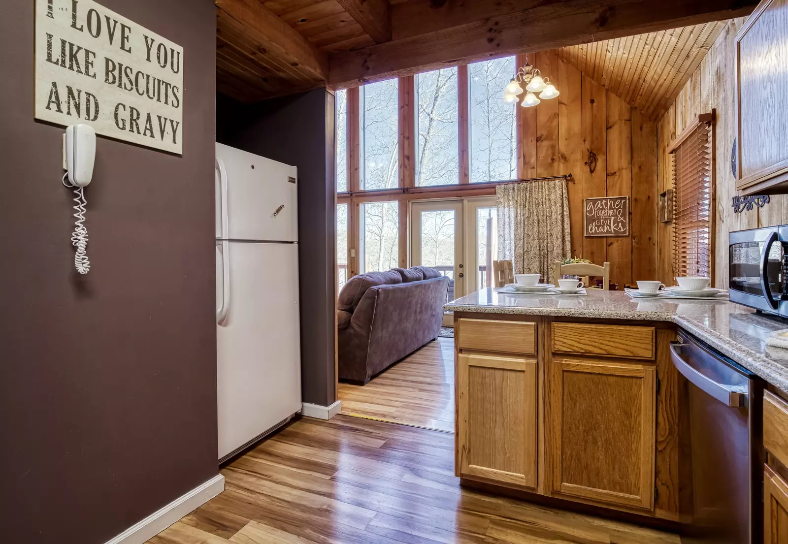 Autumn Colors fully furnished kitchen