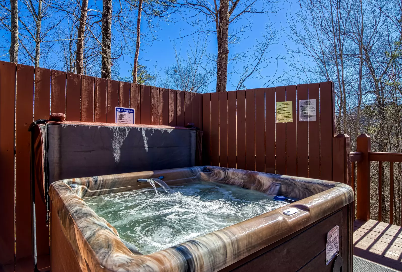 Autumn Colors hot tub