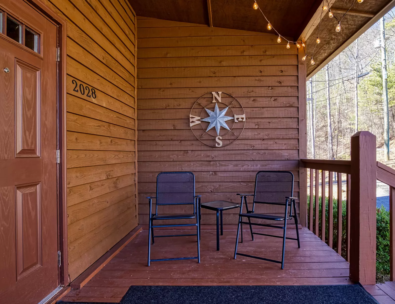 Autumn Colors covered entry deck