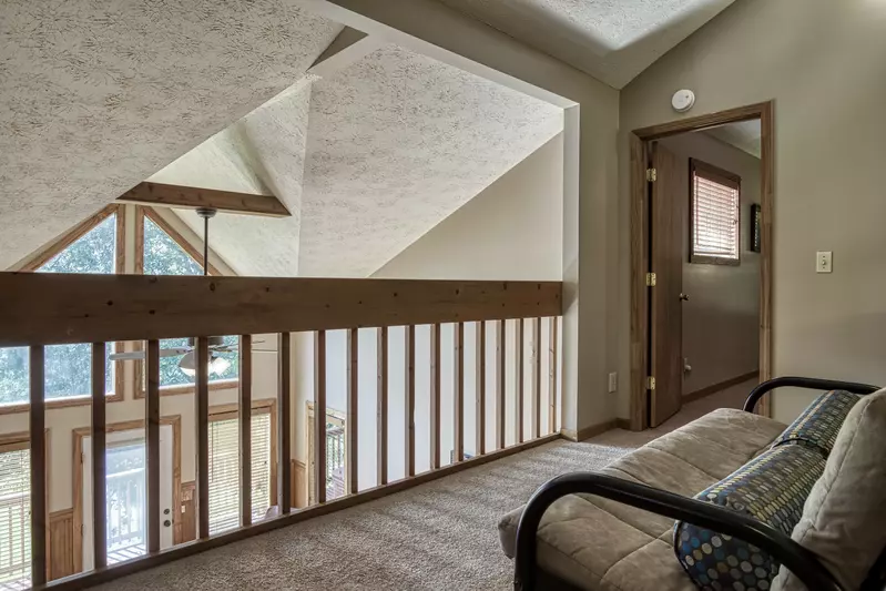 Builtmore Hideaway upper level loft area