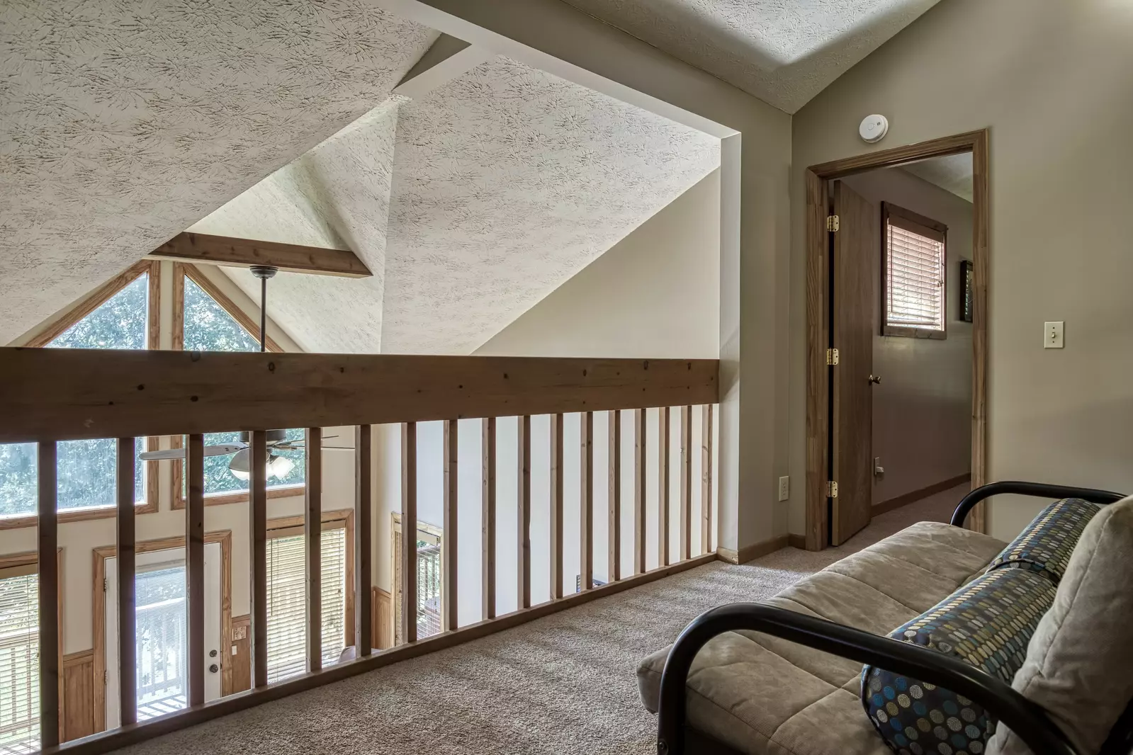 Builtmore Hideaway upper level loft area