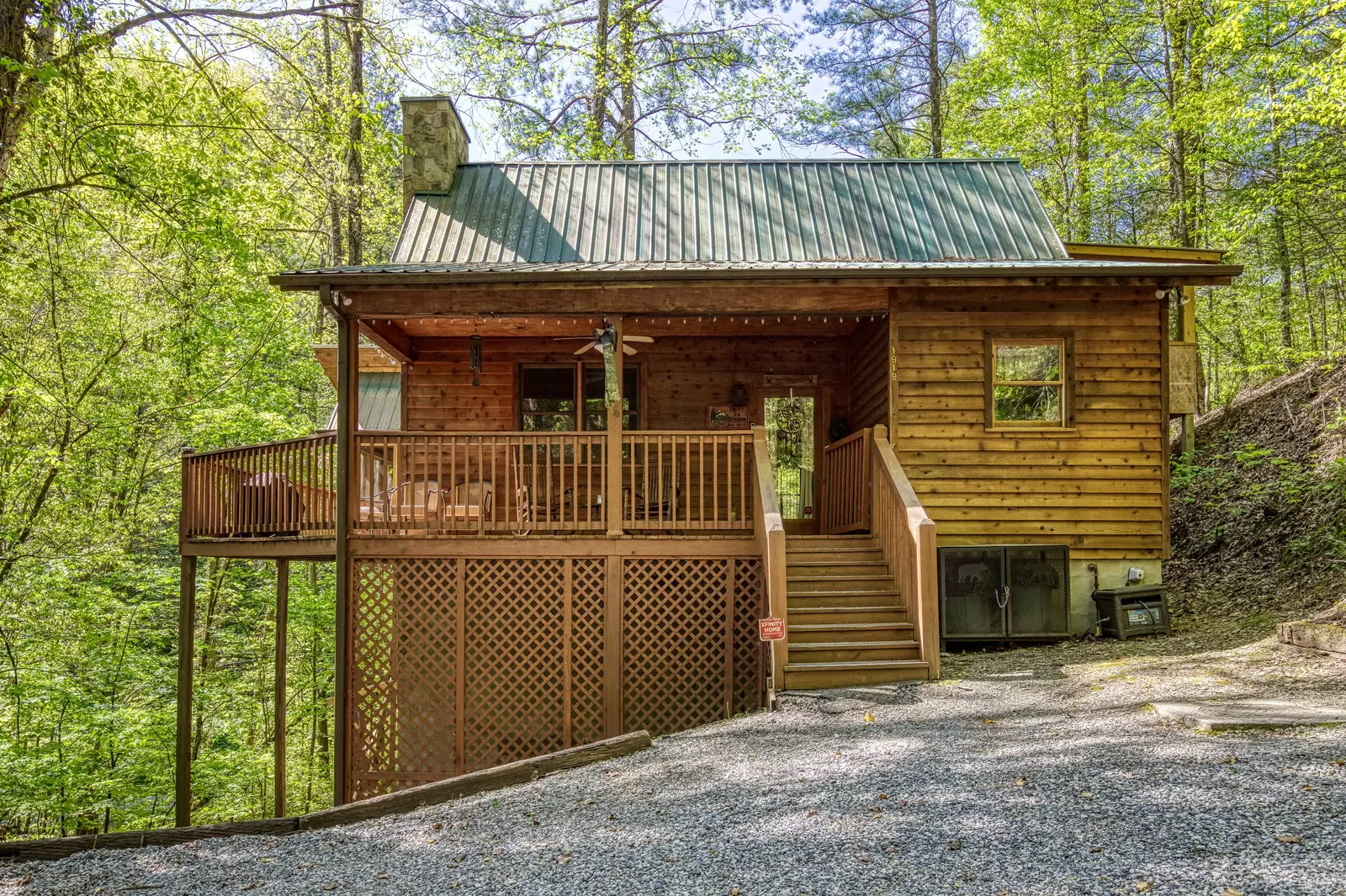 Deer to Dream - Covered entry deck