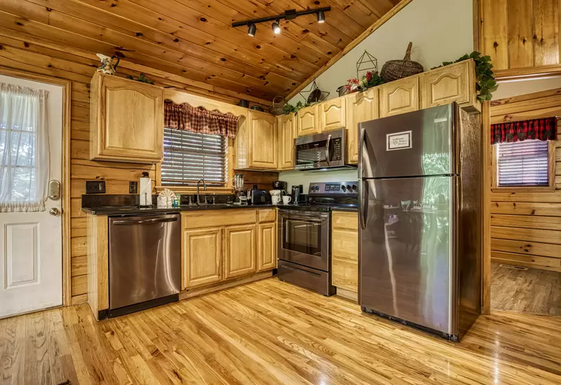 Just Hanging Out fully furnished kitchen