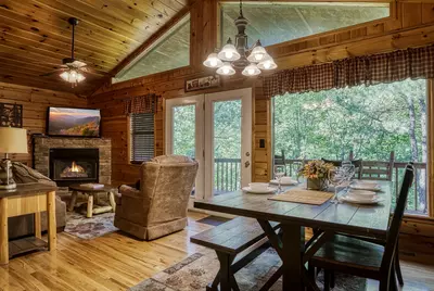 Just Hanging Out dining table and living room