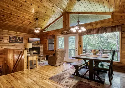Just Hanging Out dining table and living room