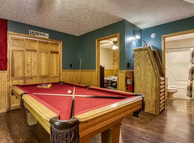Just Hanging Out lower level game room