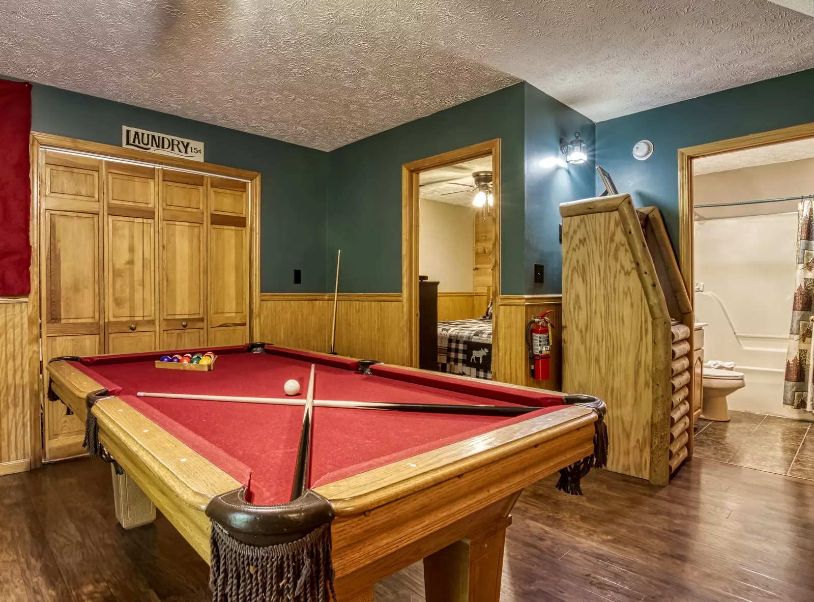 Just Hanging Out lower level game room
