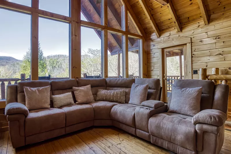 Katies Lodge upper level living room
