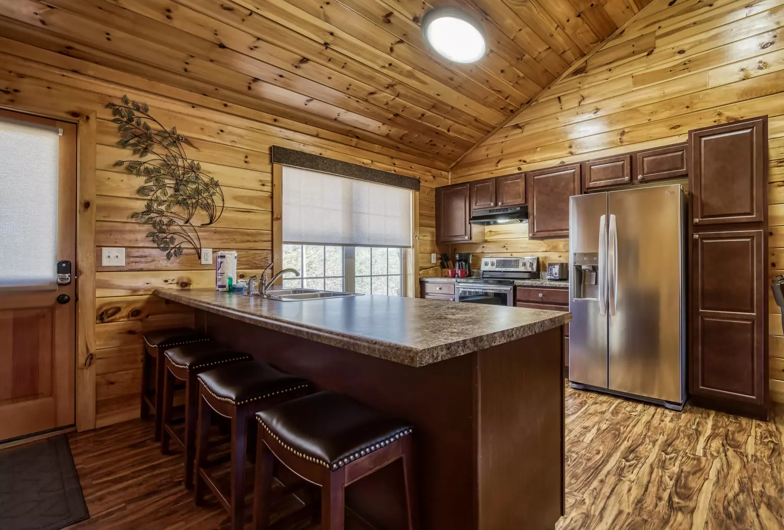 Magic Views fully furnished kitchen with stainless steel appliances