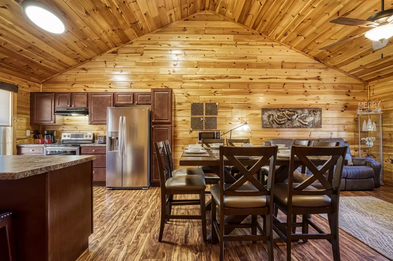 Magic Views fully furnished kitchen and dining area