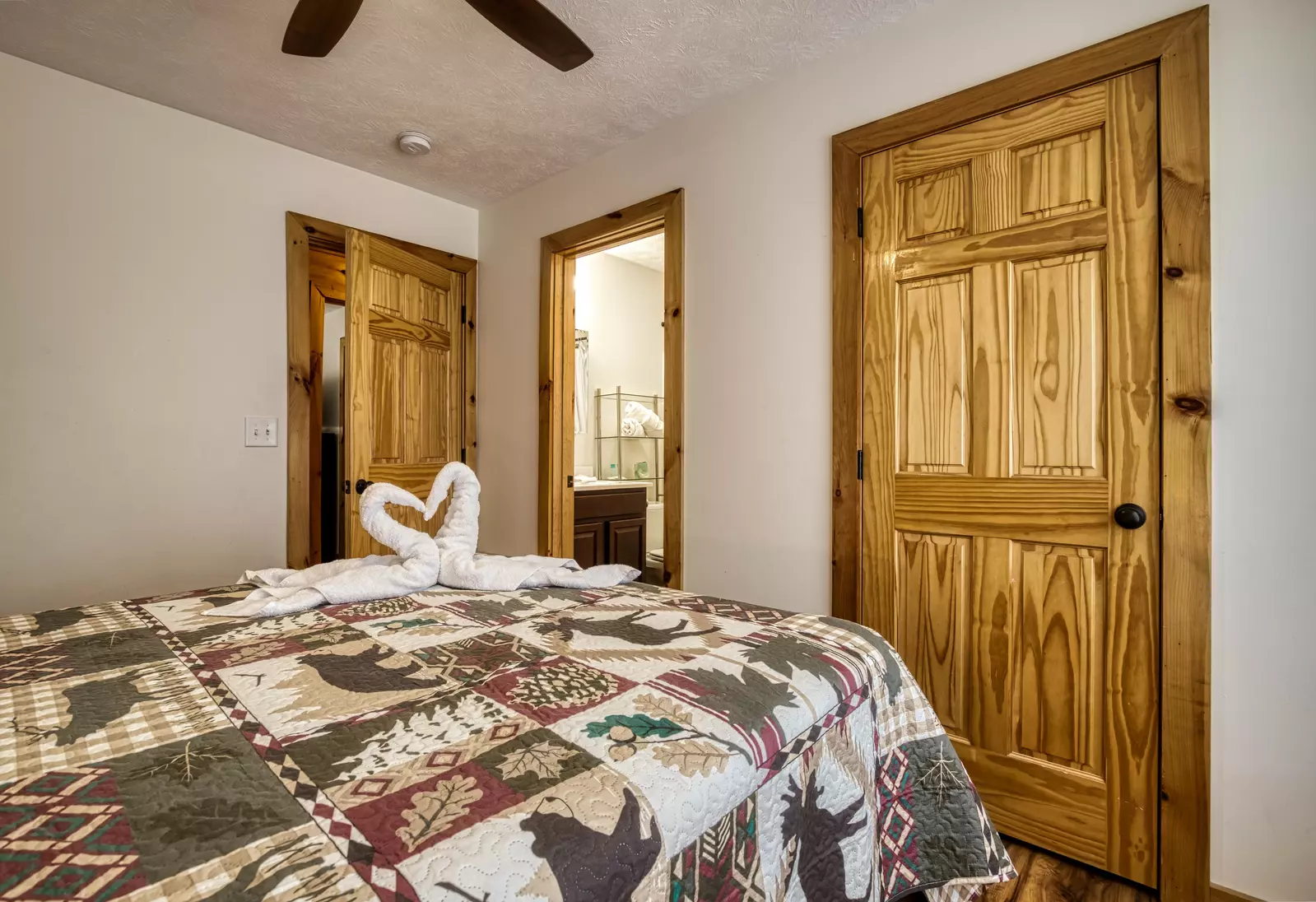 Magic Views main level bedroom with private bath