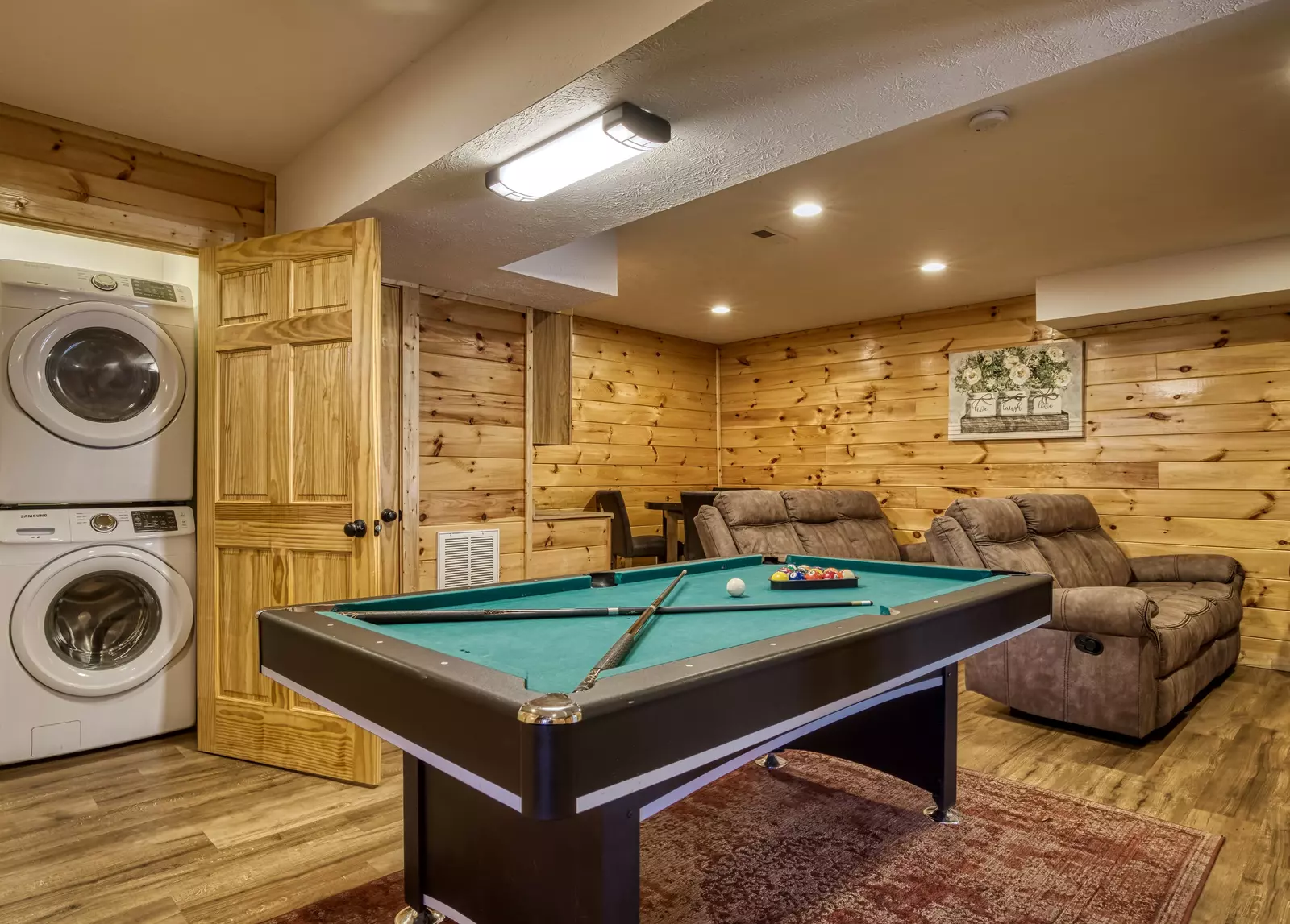 Magic Views lower level game room and theater