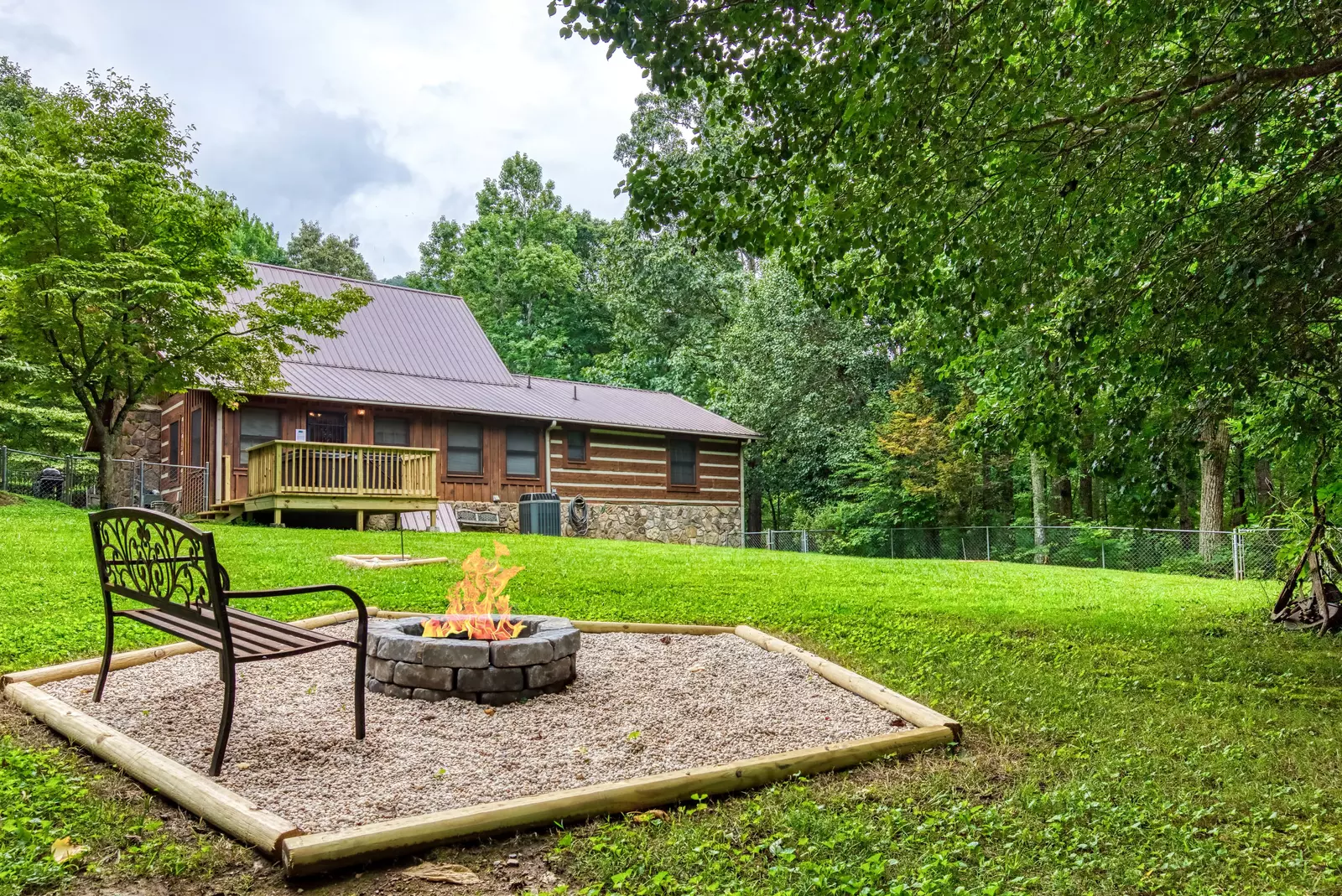 Striking in the Smokies outdoor fire pit