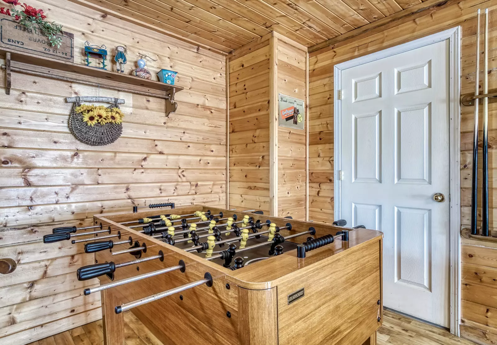 Sweet Mountain Aire - Lower level game room with foosball table