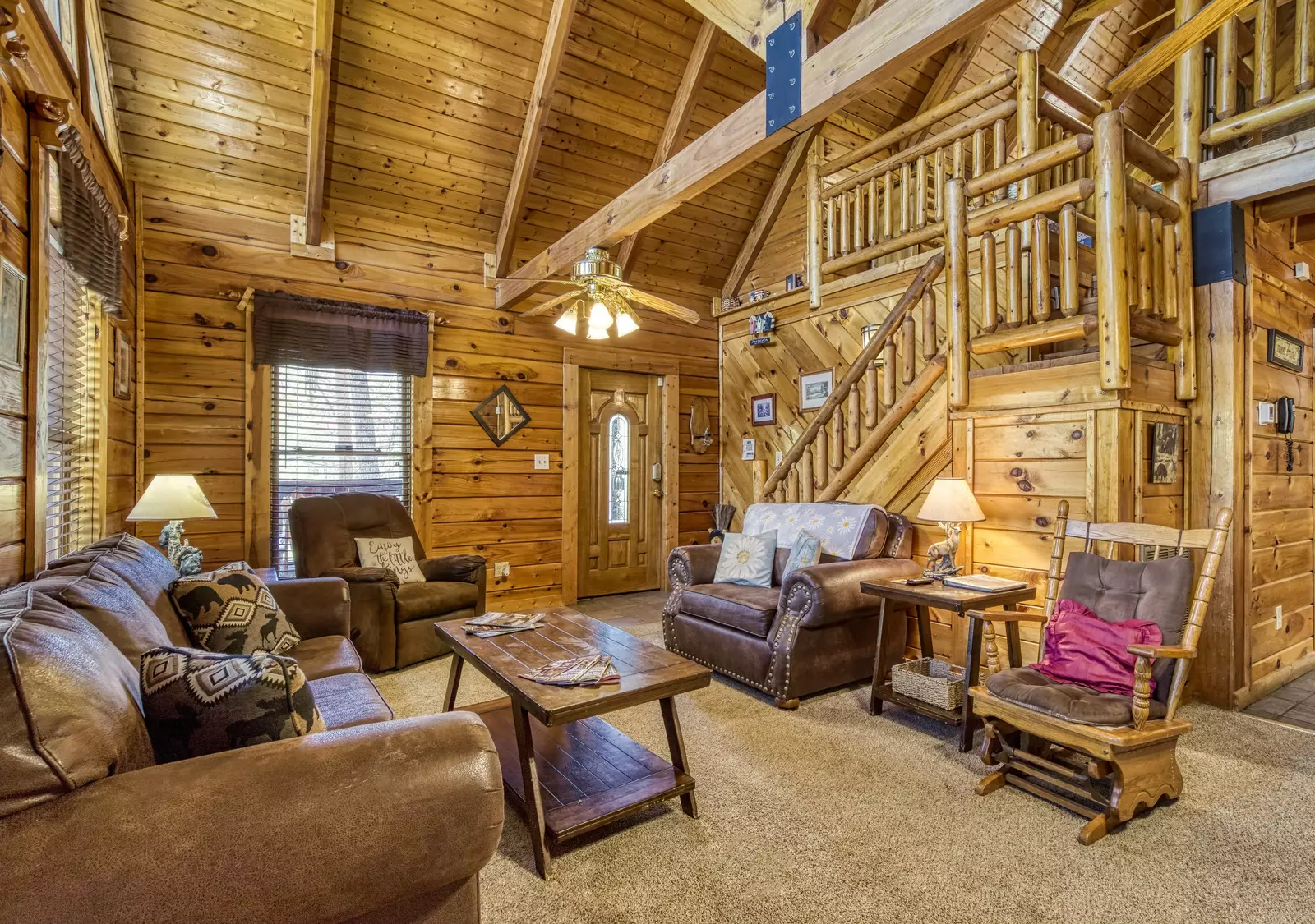 Sweet Dreams living room with rocking chair