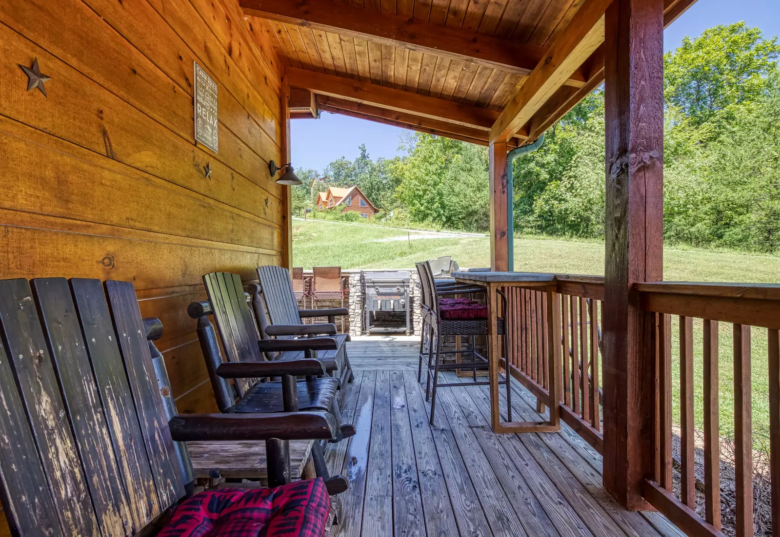 The Bear Cubs wrap around deck