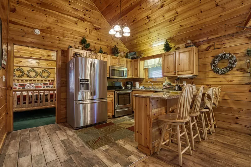 Three Bears - Kitchen with stainless steel appliances