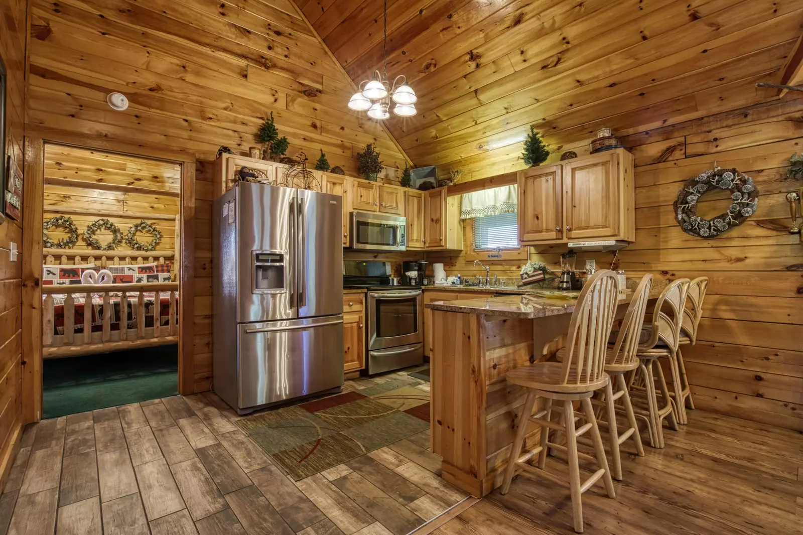 Three Bears - Kitchen with stainless steel appliances