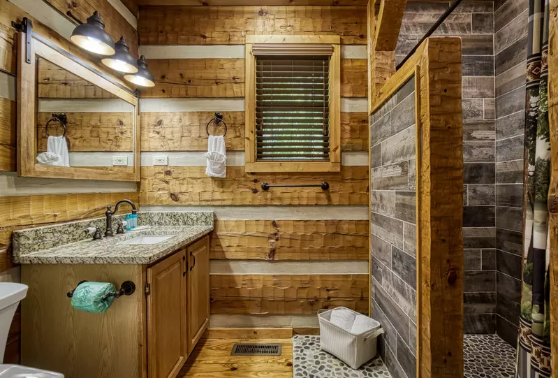 Unforgettable bathroom with walk in spa shower