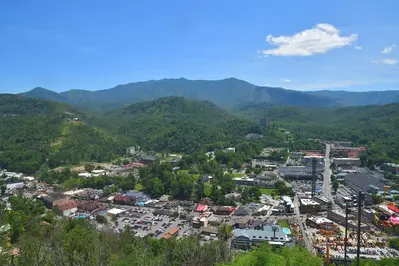 view from Gatlinburg SkyLift
