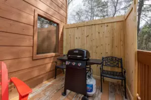 Grab a glass of wine and relax in the Adirondack chairs
