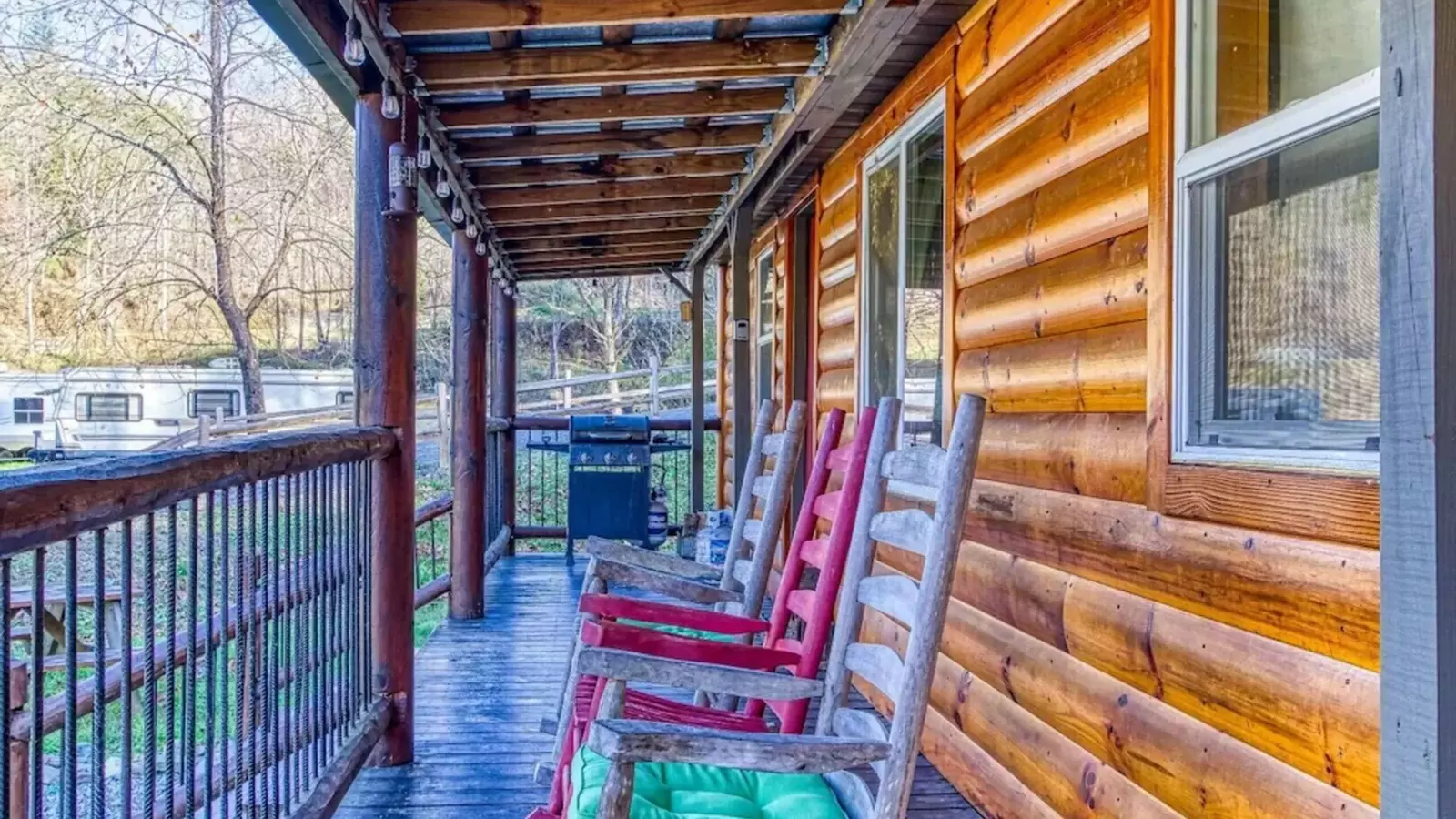 Quaint Mountain Cabin - Hummingbird in a Green Meadow